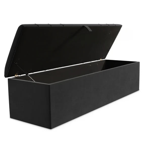 Augustus Divan Bed Storage Box - Brown Chenille