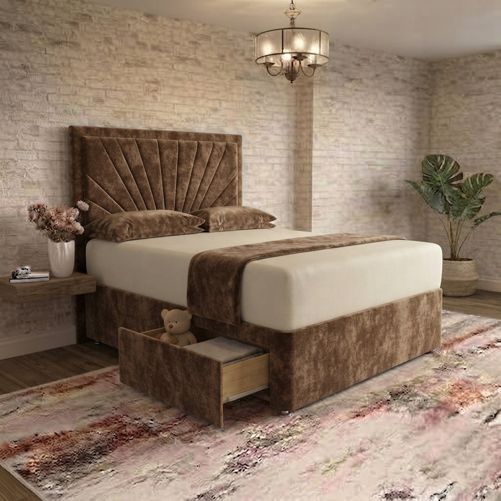 Sunrise Divan Bed - Mink Naples