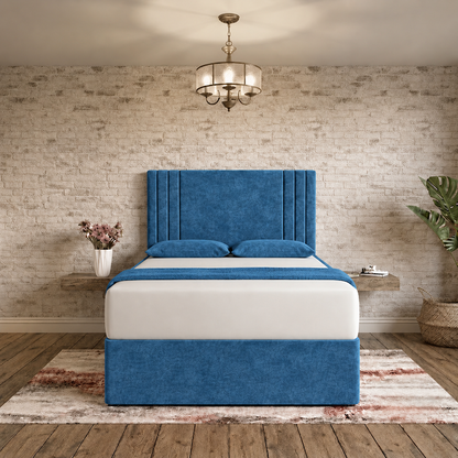 Augustus Divan Bed - Blue Naples