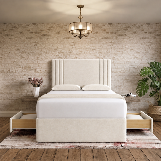 Augustus Divan Bed - Cream Naples