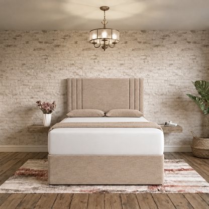 Augustus Divan Bed - Mink Chenille