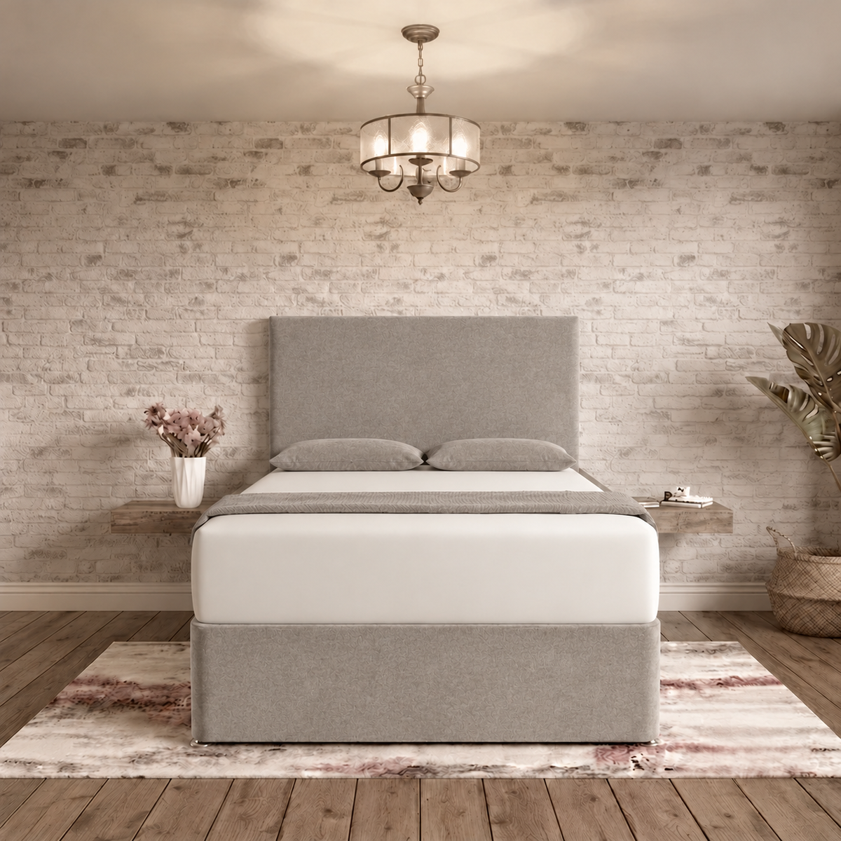 Classic Divan Bed - Clay Wool