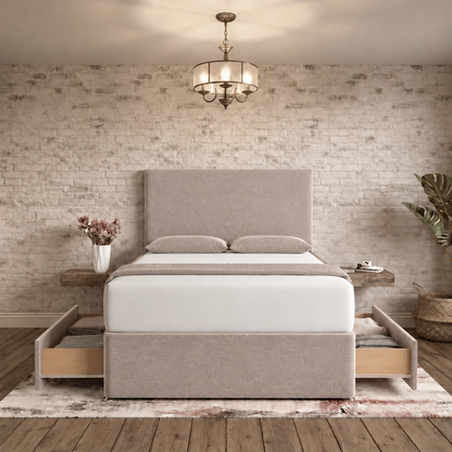 Classic Divan Bed - Latte Wool