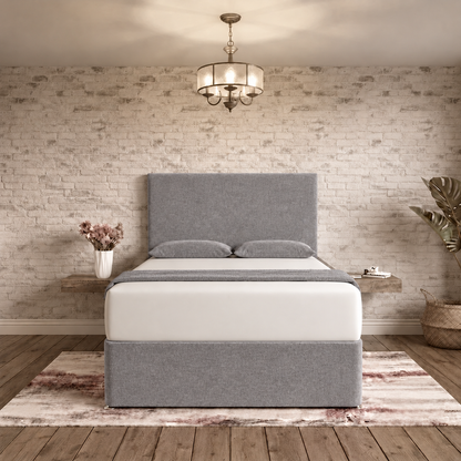 Classic Divan Bed - Pewter Wool