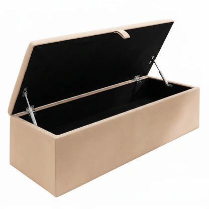 Classic Ottoman Storage Box - Pewter Wool