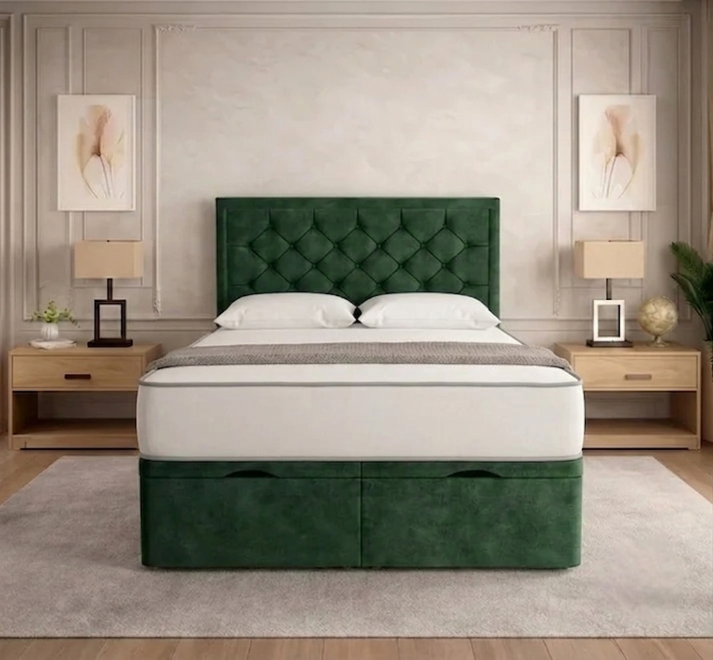 Crown Chesterfield Ottoman Divan Bed