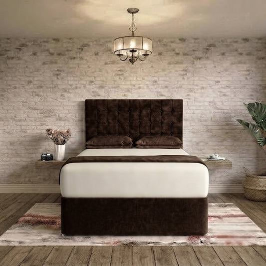 Cube Divan Bed - Slate Grey Naples