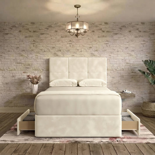 Delta Divan Bed - Cream Naples