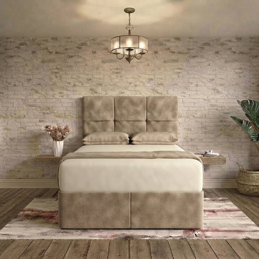 Delta Divan Bed - Latte Wool