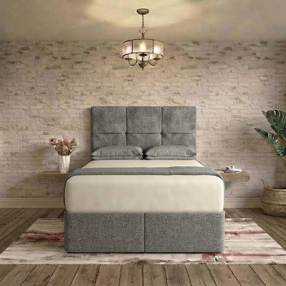 Delta Divan Bed - Pewter Wool