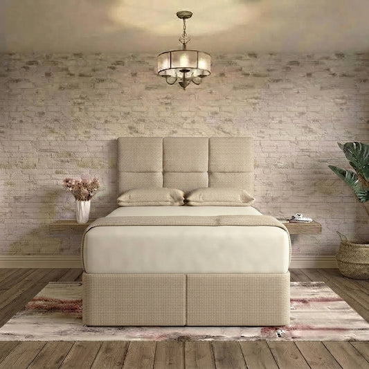 Delta Divan Bed - Putty Linen