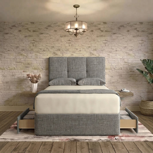 Delta Divan Bed - Sage Linen