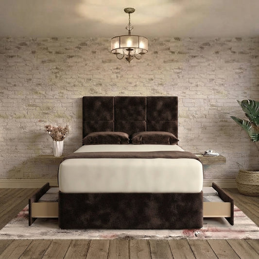 Delta Divan Bed - Slate Grey Naples