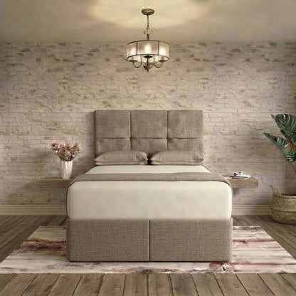 Delta Divan Bed - Wheat Linen