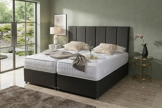 Heritage Comfort Zip and Link 1000 Pocket Sprung Divan Bed Set