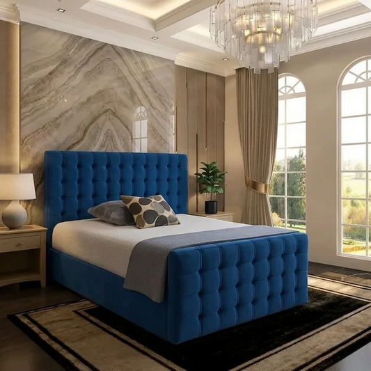 Cube Upholstered Ottoman Bed