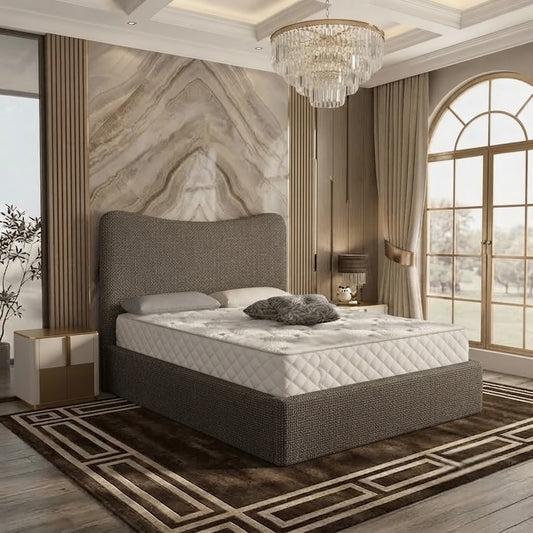 Haven Upholstered Ottoman Bed - Graphite Linen