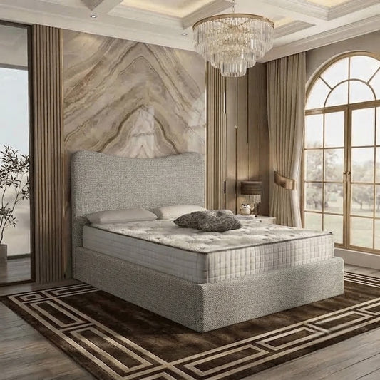 Haven Upholstered Ottoman Bed - Sage Linen