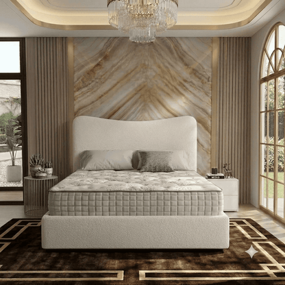 Haven Upholstered Ottoman Bed - Clay Wool