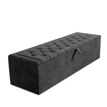 Crown Chesterfield Storage Box - Clay Wool