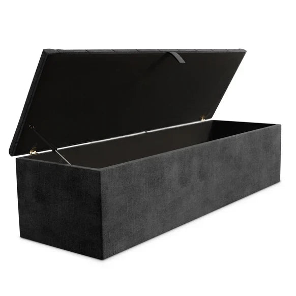 Crown Chesterfield Storage Box - Clay Wool