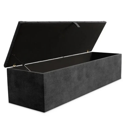 Crown Chesterfield Storage Box - Clay Wool