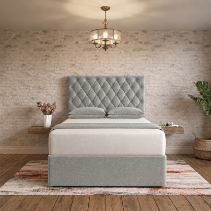 Mayfair Chesterfield Divan Bed - Sage Linen