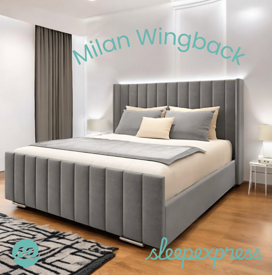 Milan Wingback Bed Frame