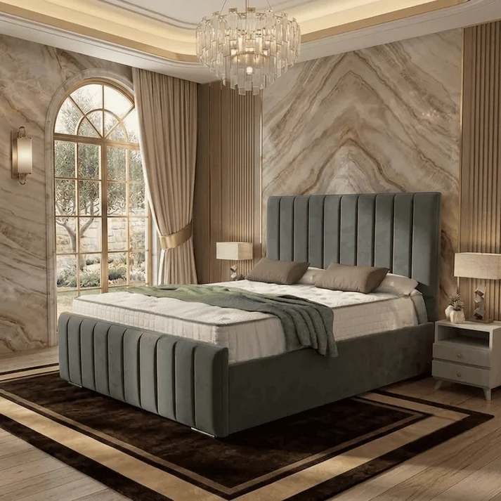 Monaco Upholstered Ottoman Bed