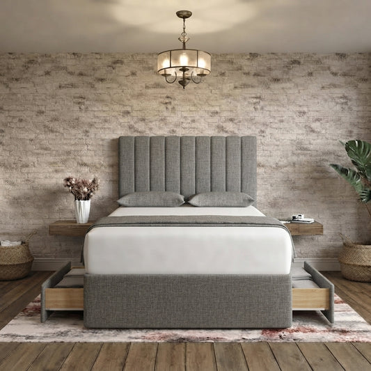 Nexus Divan Bed - Charcoal Chenille