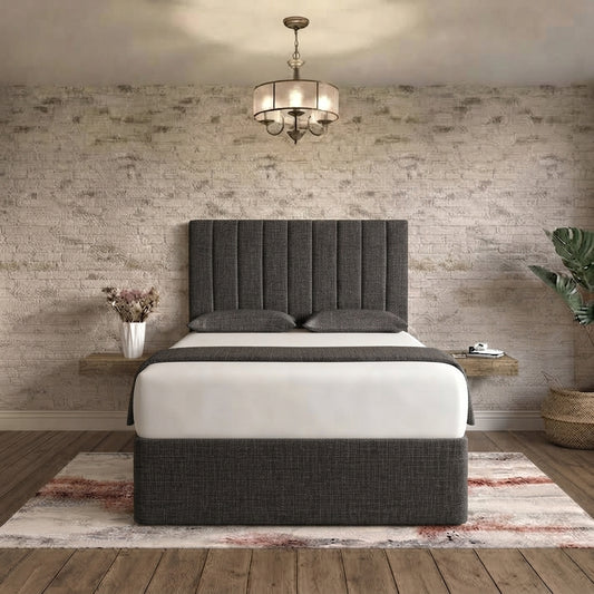 Nexus Divan Bed - Charcoal Linen
