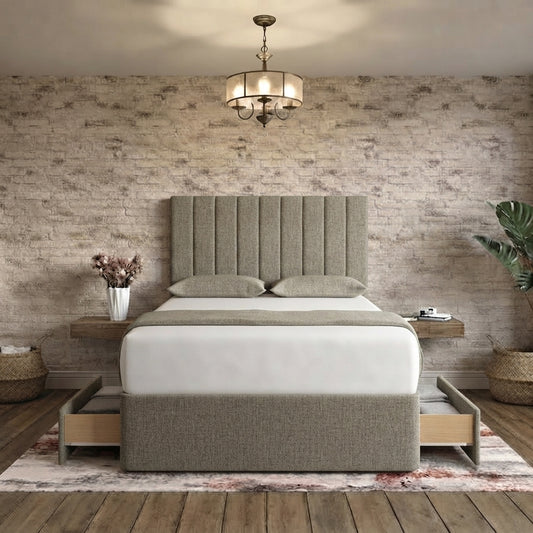 Nexus Divan Bed - Clay Wool