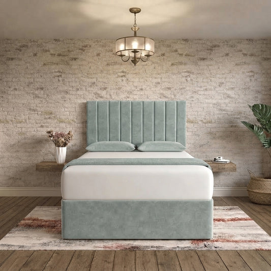 Nexus Divan Bed - Duck Egg Plush Velvet