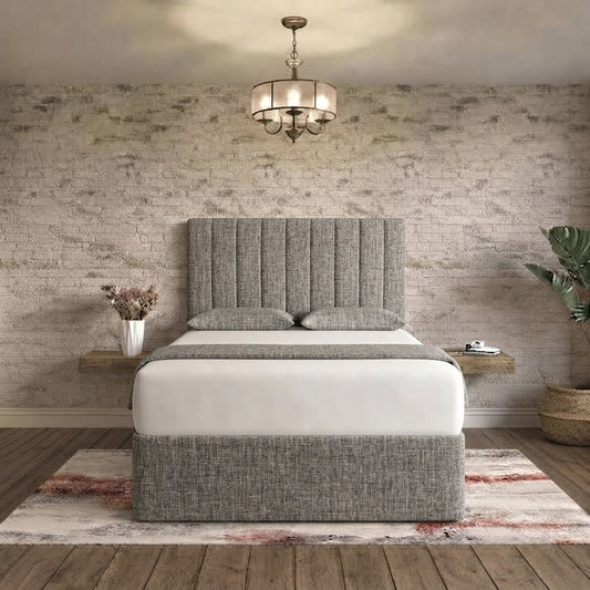 Nexus Divan Bed - Graphite Linen