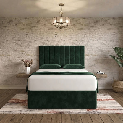 Nexus Divan Bed - Green Plush Velvet