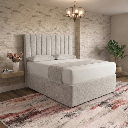 Nexus Divan Bed - Grey Chenille