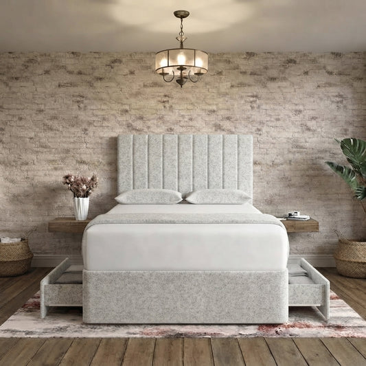 Nexus Divan Bed - Grey Chenille