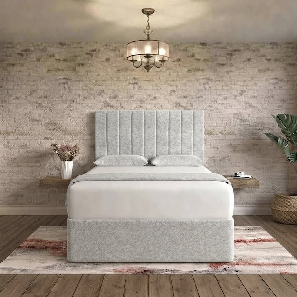 Nexus Divan Bed - Grey Chenille