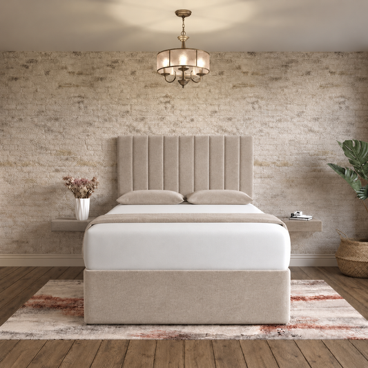 Nexus Divan Bed - Latte Wool