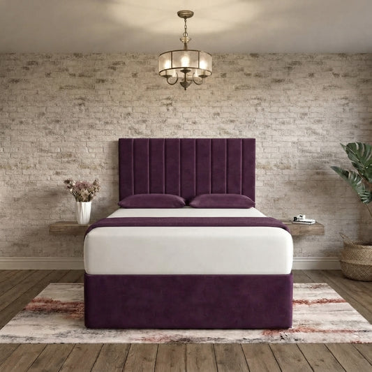 Nexus Divan Bed - Purple Plush Velvet