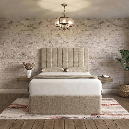 Nexus Divan Bed - Putty Plush Velvet