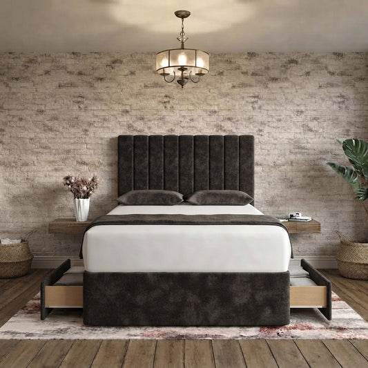 Nexus Divan Bed - Slate Grey Naples