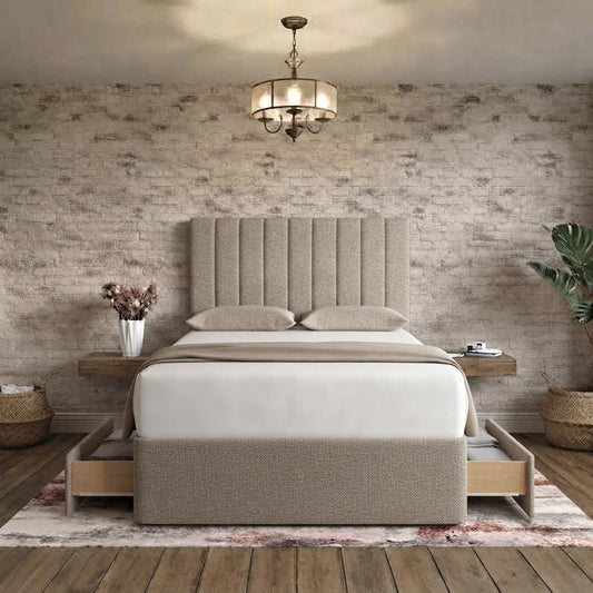 Nexus Divan Bed - Wheat Linen