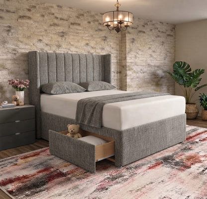 Nexus Wingback Bed - Clay Wool