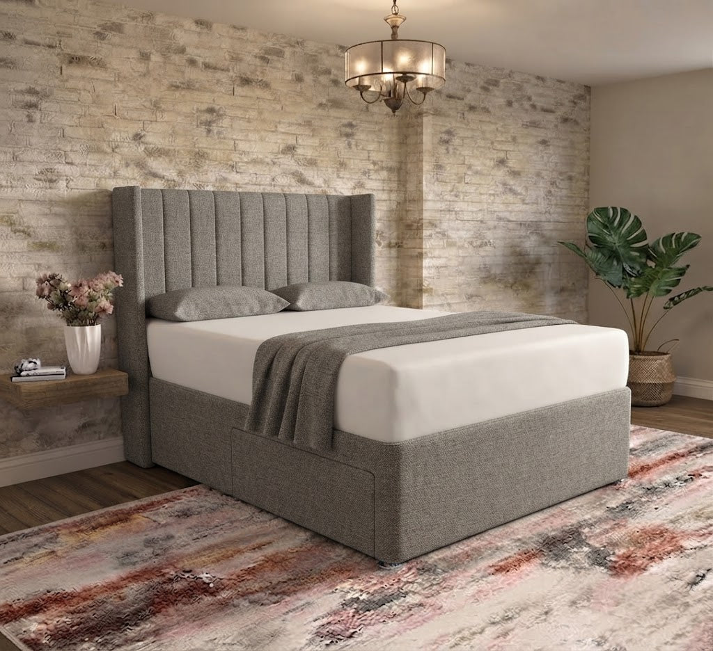 Nexus Wingback Bed - Clay Wool