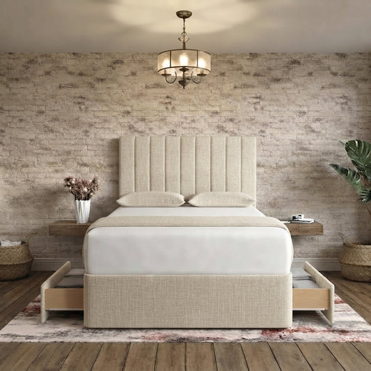 Nexus Divan Bed - Putty Linen
