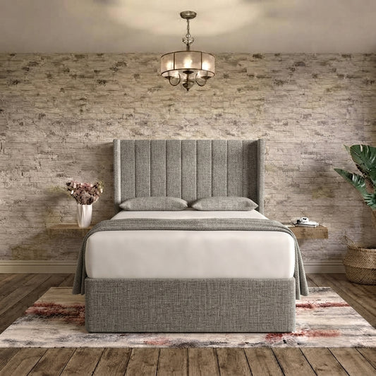 Nexus Wingback Bed - Clay Wool
