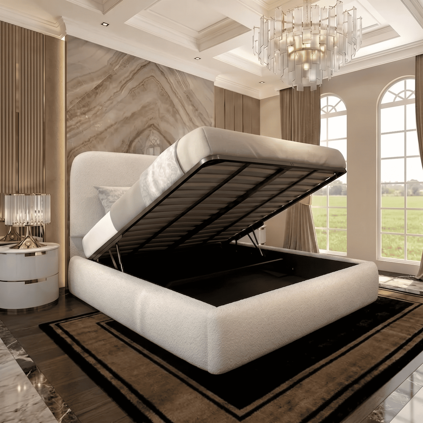 Nimbus Upholstered Ottoman Bed