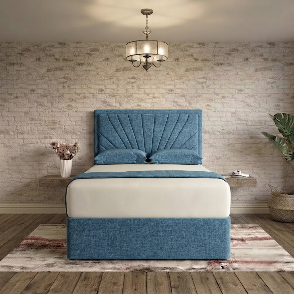 Sunrise Divan Bed - Blue Naples