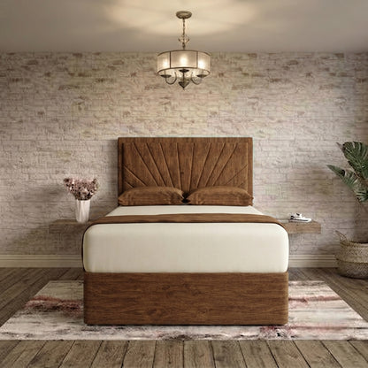 Sunrise Divan Bed - Brown Chenille
